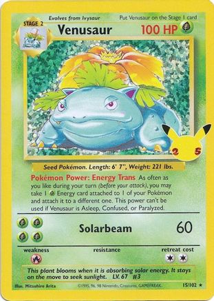Venusaur 015/102 - Classic Collection - Holofoil