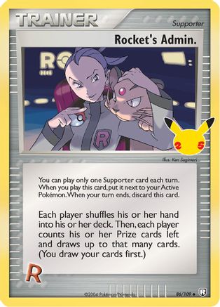 Rocket's Admin. 086/109/25 - Classic Collection - Holofoil