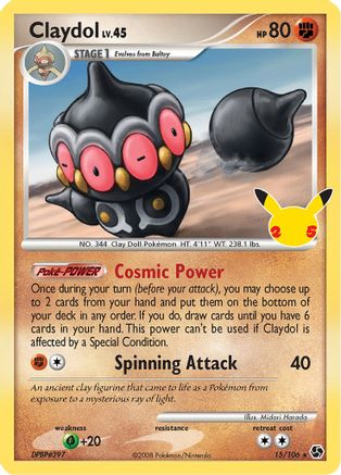Claydol 015/106/25 - Classic Collection - Holofoil
