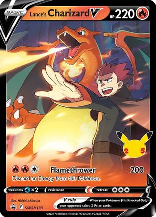 Lance's Charizard V SWSH133/307 - Promo - Holofoil