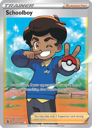 Schoolboy (Full Art) 261/264/264 - Ultra Rare - Holofoil