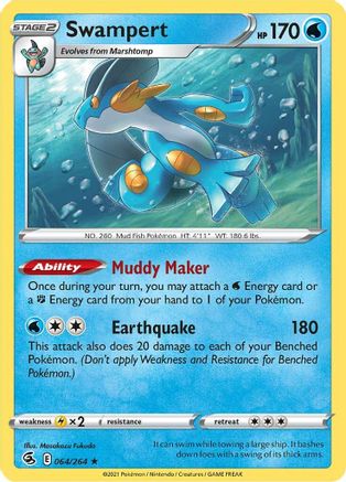Swampert 064/264/264 - Holo Rare - Holofoil