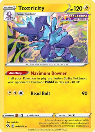 Toxtricity (108) 108/264/264 - Holo Rare - Holofoil