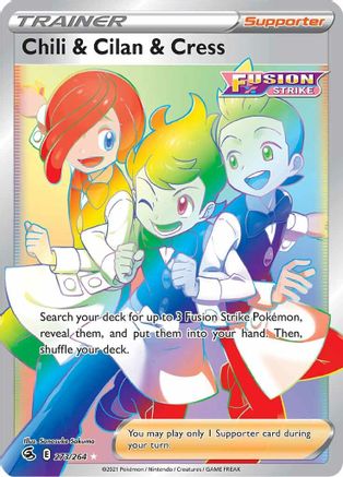 Chili & Cilan & Cress (Secret) 273/264/264 - Secret Rare - Holofoil