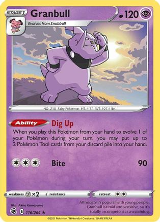 Granbull 116/264/264 - Rare