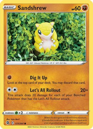 Sandshrew 131/264/264 - Common