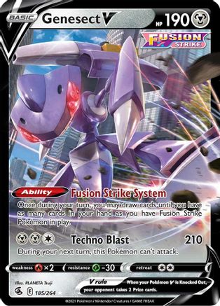 Genesect V 185/264/264 - Ultra Rare - Holofoil