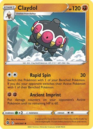 Claydol 145/264/264 - Rare