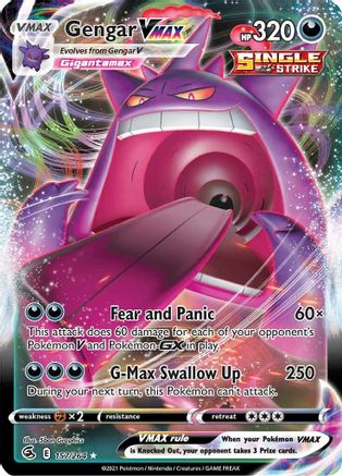 Gengar VMAX 157/264/264 - Ultra Rare - Holofoil