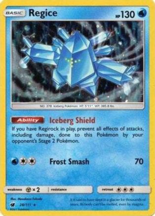 Regice 028/111 - Promo - Holofoil