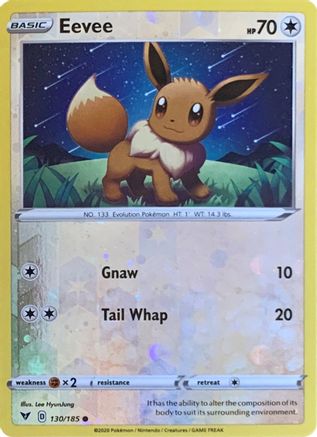 Eevee 130/185 - Common - Reverse Holofoil