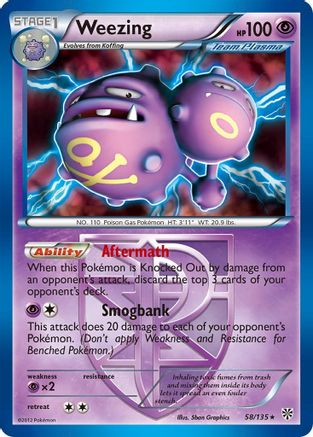 Weezing 058/135 - Rare
