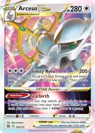 Arceus VSTAR 123/172/172 - Ultra Rare - Holofoil