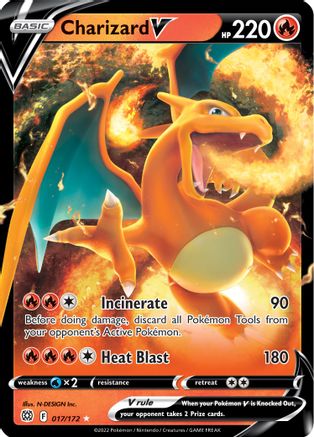 Charizard V 017/172/172 - Ultra Rare - Holofoil