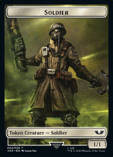 Soldier (004) // Arco-Flagellant Double-Sided Token (Surge Foil) [Warhammer 40,000 Tokens]
