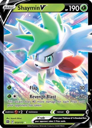 Shaymin V 013/172/172 - Ultra Rare - Holofoil