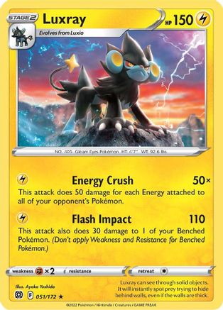 Luxray 051/172/172 - Rare