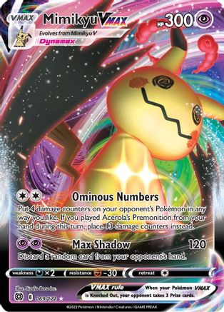 Mimikyu VMAX 069/172/172 - Ultra Rare - Holofoil