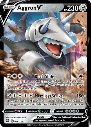 Aggron V 096/172/172 - Ultra Rare - Holofoil