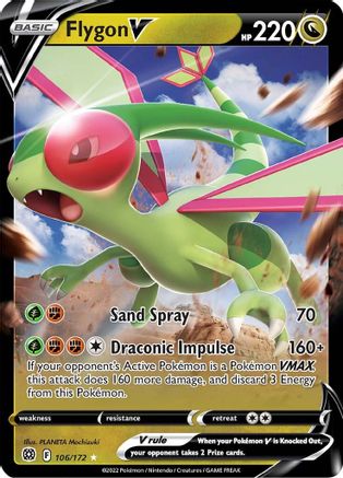 Flygon V 106/172/172 - Ultra Rare - Holofoil