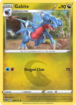 Gabite 108/172/172 - Uncommon