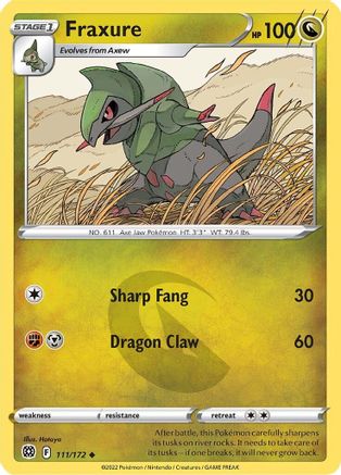 Fraxure 111/172/172 - Uncommon