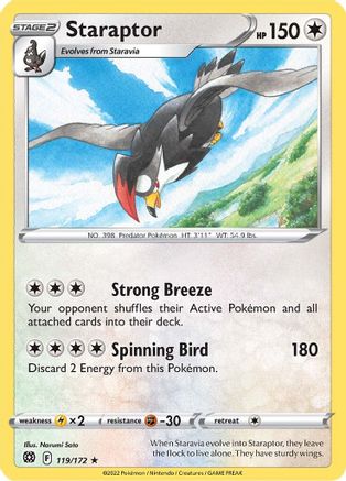 Staraptor 119/172/172 - Rare