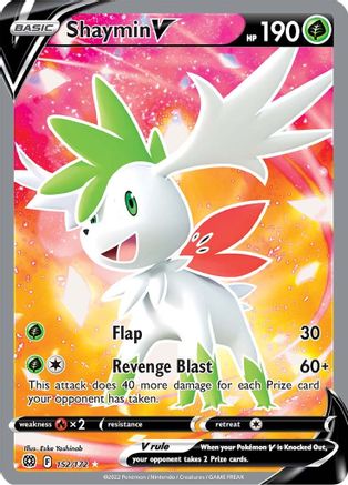 Shaymin V (Full Art) 152/172/172 - Ultra Rare - Holofoil