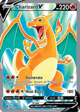 Charizard V (Full Art) 153/172/172 - Ultra Rare - Holofoil