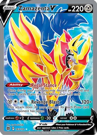 Zamazenta V (Full Art) 163/172/172 - Ultra Rare - Holofoil