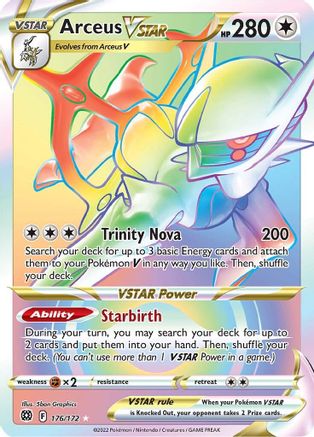 Arceus VSTAR (Secret) (176) 176/172/172 - Secret Rare - Holofoil