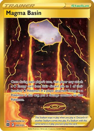Magma Basin (Secret) 185/172/172 - Secret Rare - Holofoil