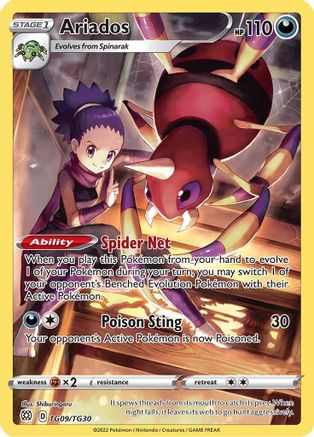 Ariados TG09/TG30/30 - Ultra Rare - Holofoil