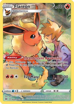 Flareon TG01/TG30/30 - Ultra Rare - Holofoil