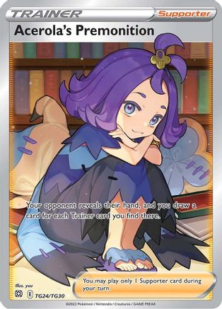 Acerola's Premonition TG24/TG30/30 - Ultra Rare - Holofoil