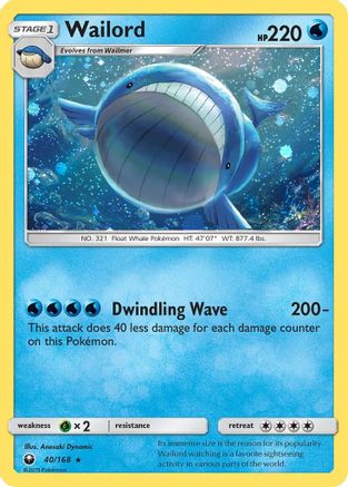 Wailord 040/168 - Promo - Holofoil