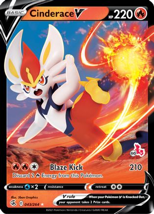 Cinderace V 043/264 - Promo - Holofoil