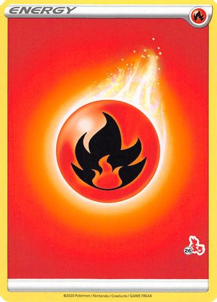 Fire Energy (#26 Cinderace Stamped) - Promo