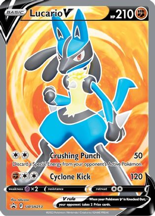 Lucario V SWSH213/307 - Promo - Holofoil
