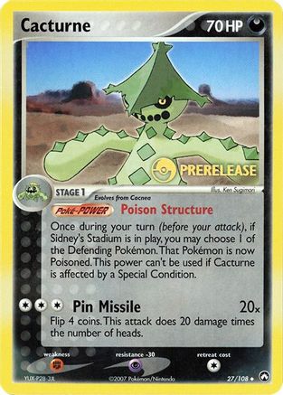 Cacturne 027/108 - Promo