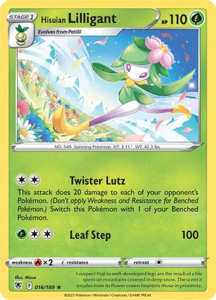 Hisuian Lilligant 016/189/189 - Holo Rare - Holofoil
