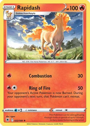 Rapidash 022/189/189 - Rare