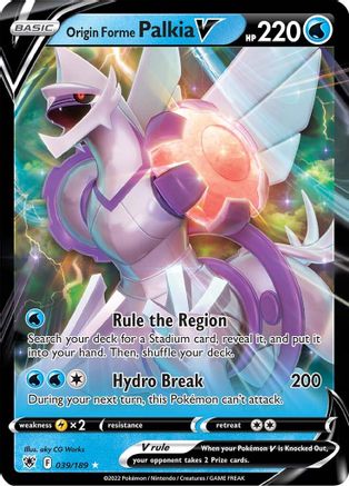 Origin Forme Palkia V 039/189/189 - Ultra Rare - Holofoil