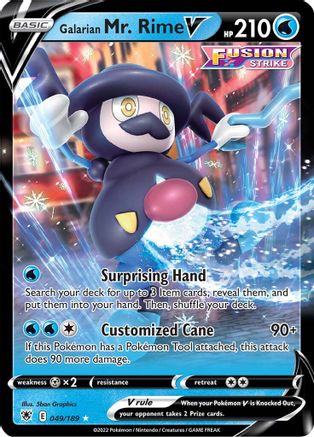 Galarian Mr. Rime V 049/189/189 - Ultra Rare - Holofoil