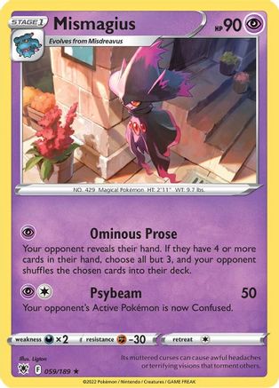 Mismagius 059/189/189 - Rare