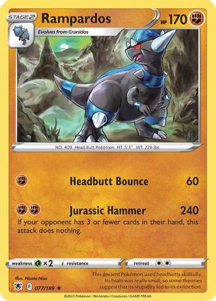 Rampardos 077/189/189 - Holo Rare - Holofoil