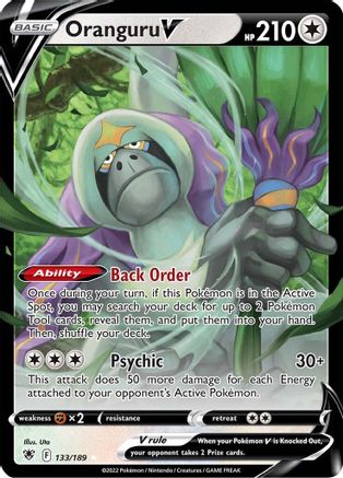 Oranguru V 133/189/189 - Ultra Rare - Holofoil