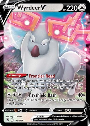 Wyrdeer V 134/189/189 - Ultra Rare - Holofoil