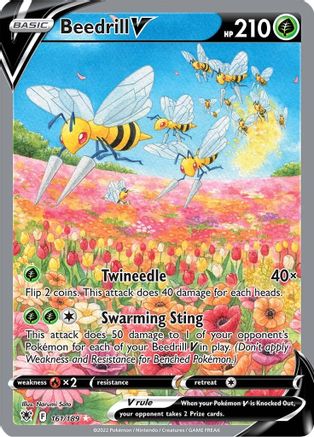 Beedrill V (Alternate Full Art) 161/189/189 - Ultra Rare - Holofoil