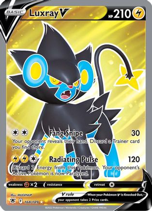 Luxray V (Full Art) 168/189/189 - Ultra Rare - Holofoil